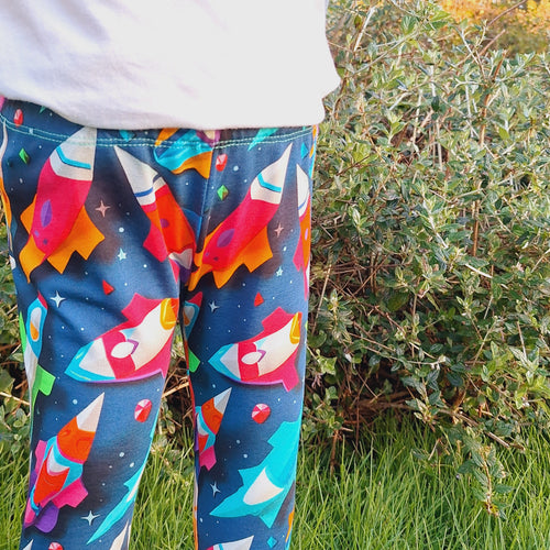 Rainbow Rocket cuffed leggings