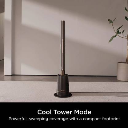 TurboBlade Fan, 20m Airflow, Quiet, 10 Speeds, 180° Osc., Remote, Timer