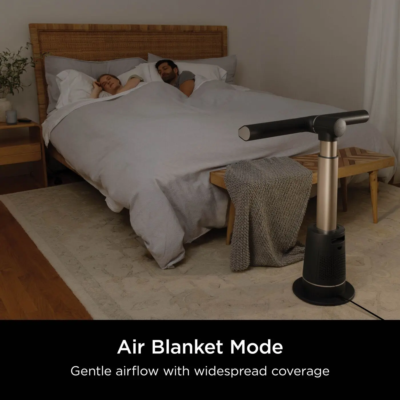 TurboBlade Fan, 20m Airflow, Quiet, 10 Speeds, 180° Osc., Remote, Timer