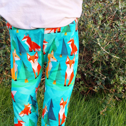 Origami Fox cuffed leggings