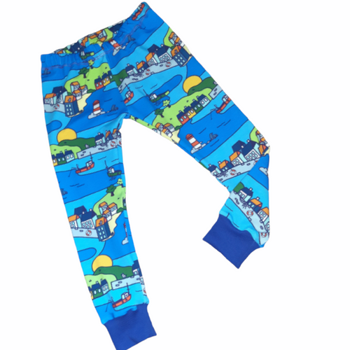 Little Fishing Village Cuffed Leggings