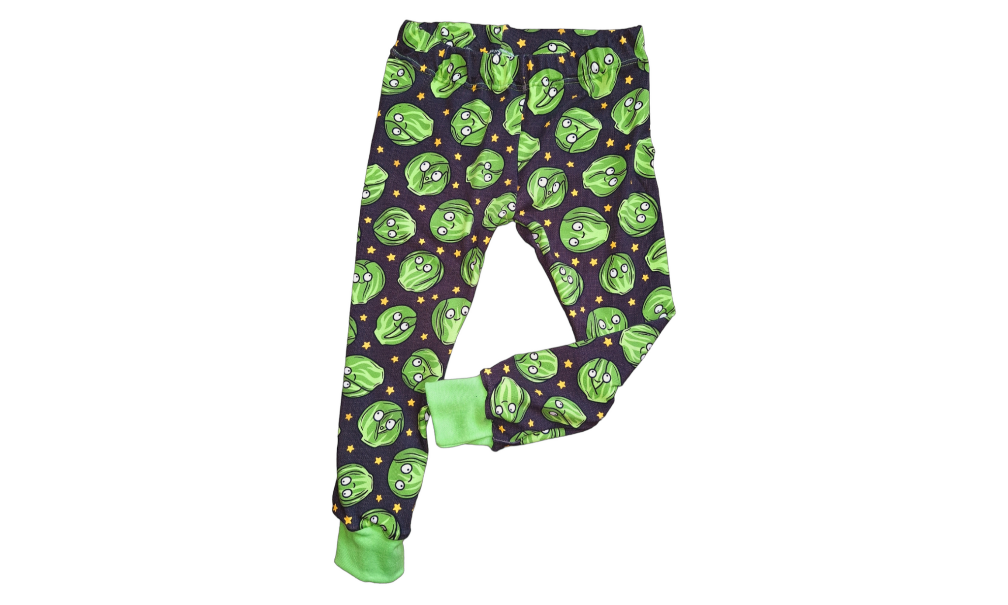 Christmas Sprout cuffed leggings