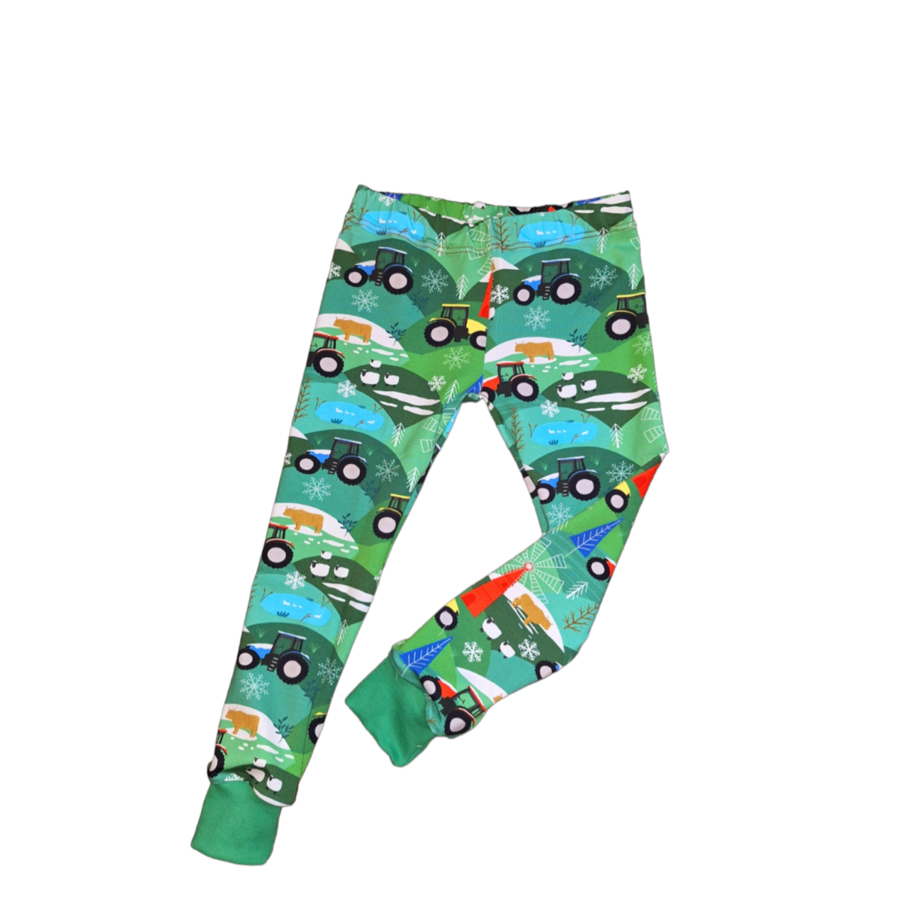 Winter Farm Cuffed Leggings