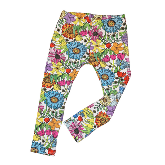 Wild Flowers Hemmed Leggings