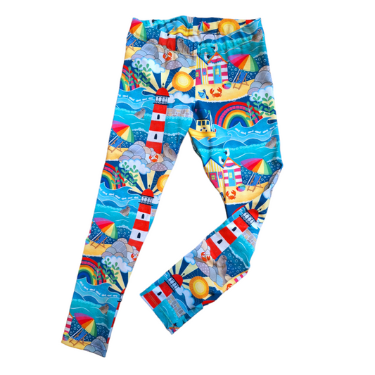Summer Holiday Hemmed Leggings