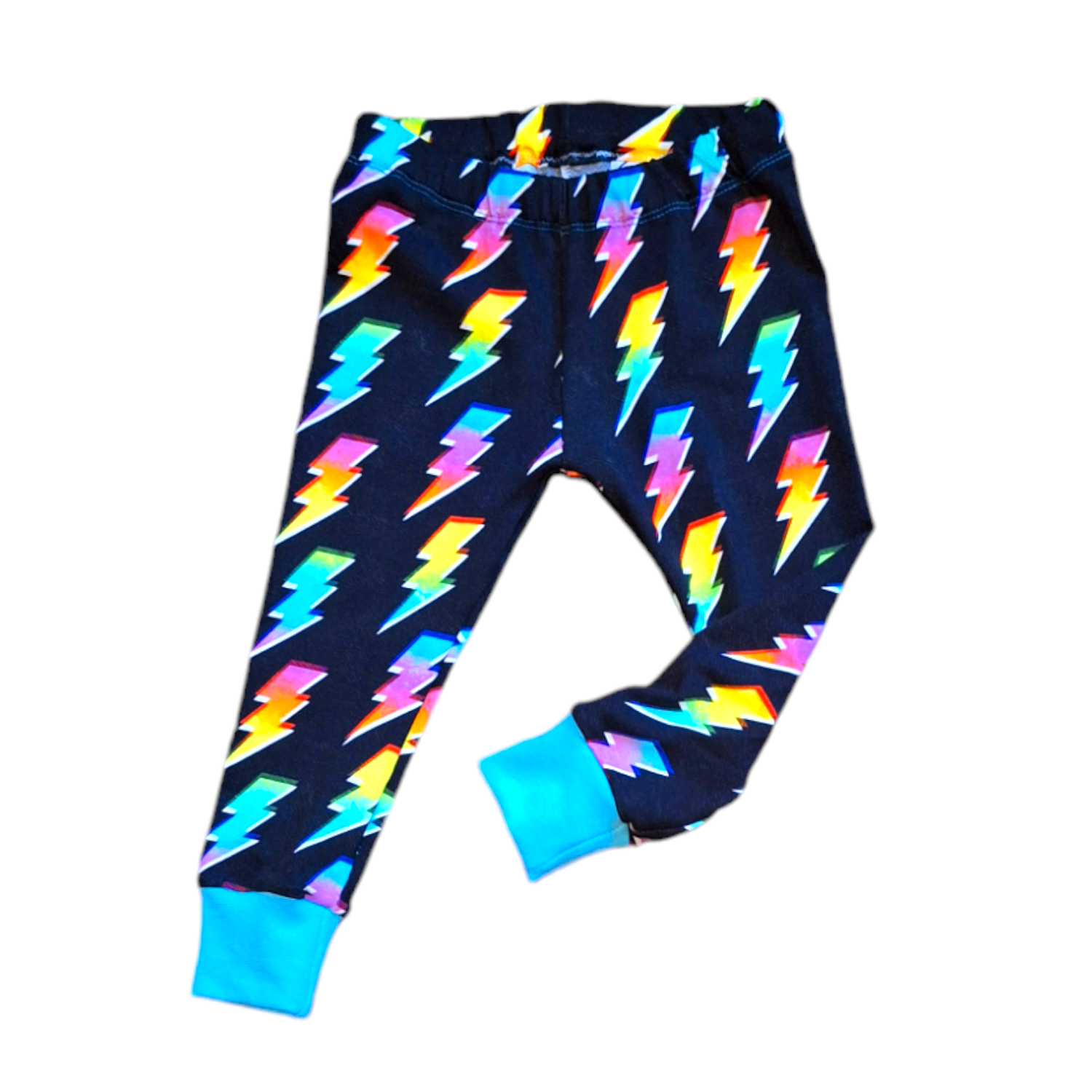 Lightning Bolt cuffed leggings