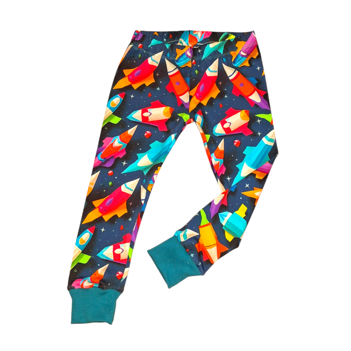 Rainbow Rocket cuffed leggings
