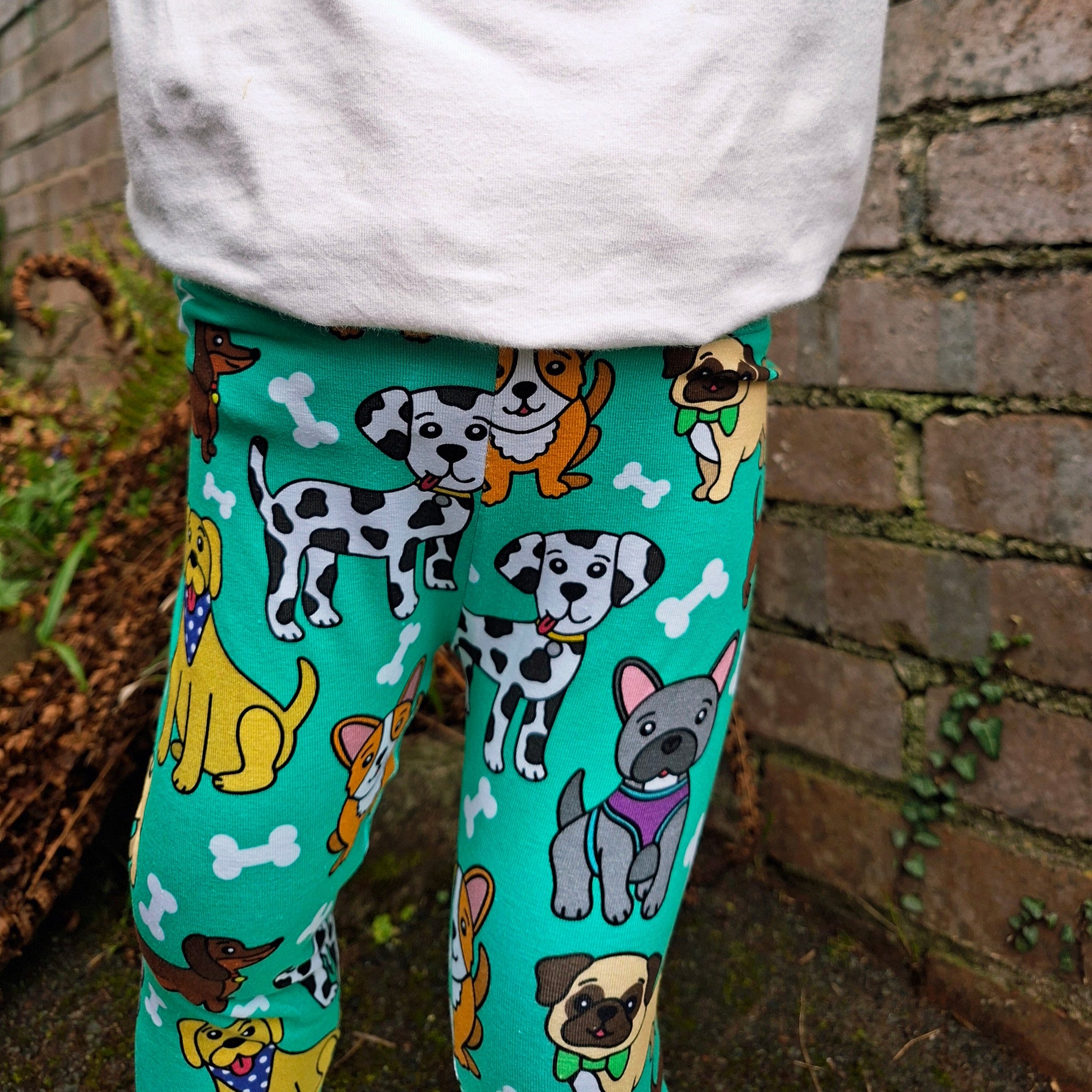 Tiny Dogs cuffed leggings