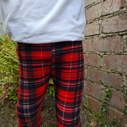 Tartan Cuffed Leggings