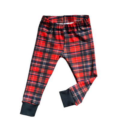 Tartan Cuffed Leggings
