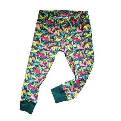 Jurassic Jungle cuffed children's leggings